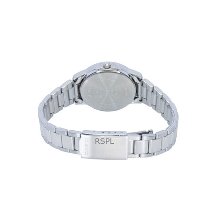 Casio Analog Stainless Steel Silver Dial Quartz LTP-1303DD-7AV Women's Watch