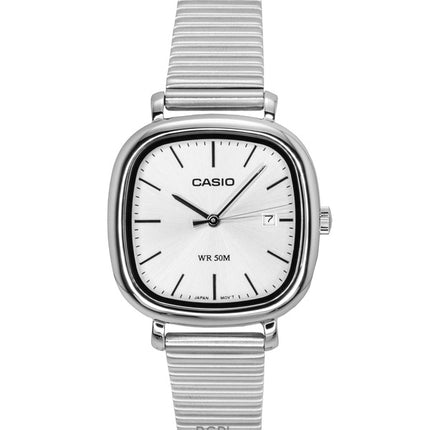 Casio Standard Analog Stainless Steel Silver Dial Quartz LTP-B166D-7AV Women's Watch