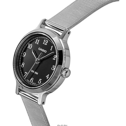 Casio Standard Analog Stainless Steel Black Dial Quartz LTP-B170D-1BV Women's Watch