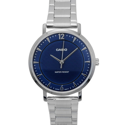 Casio Standard Analog Stainless Steel Blue Dial Quartz LTP-VT04D-2A Women's Watch