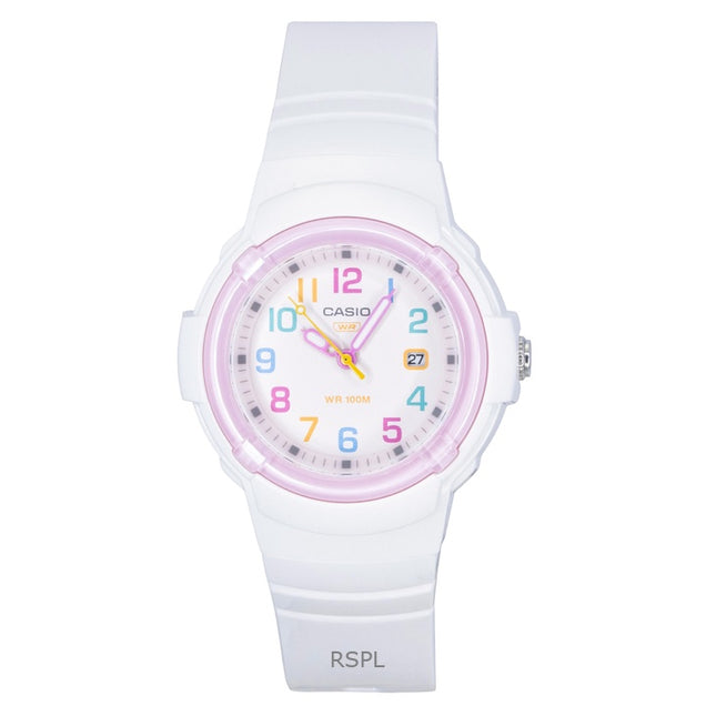 Casio Analog Bio-Based Resin Strap White Dial Quartz LX-800H-7A1V 100M Women's Watch