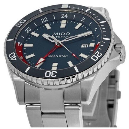 Mido Ocean Star GMT Special Edition Blue Dial Automatic Diver's M026.629.11.041.00 200M Men's Watch With Extra Strap