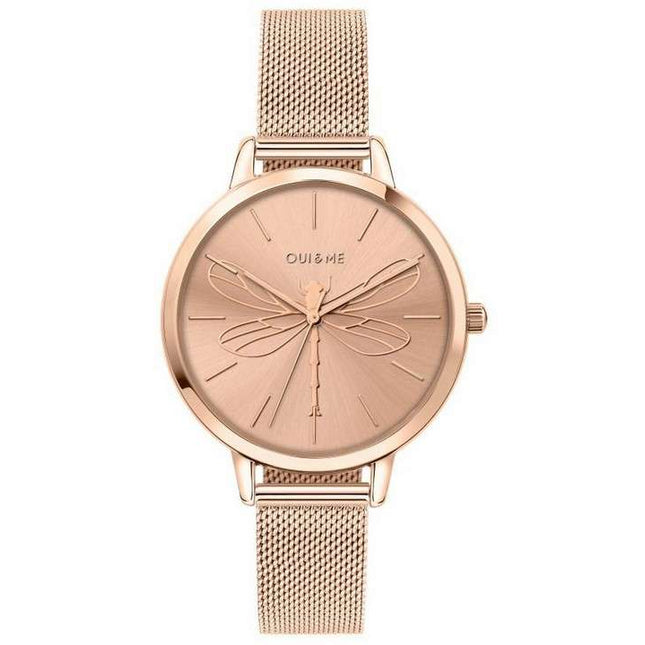 Oui & Me Grande Amourette Rose Gold Tone Stainless Steel Quartz ME010035 Women's Watch