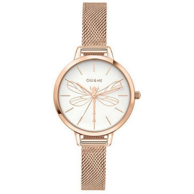 Oui & Me Petite Amourette White Dial Rose Gold Tone Stainless Steel Quartz ME010046 Women's Watch