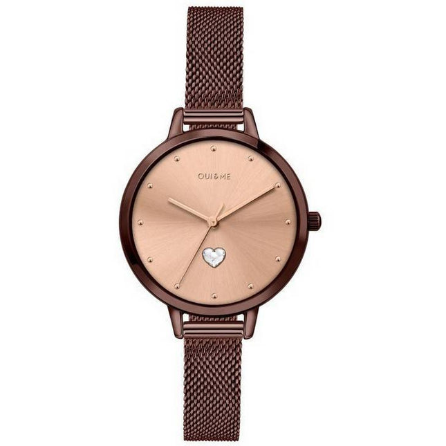 Oui  Me Petite Amourette Rose Gold Sunray Dial Stainless Steel Quartz ME010221 Womens Watch