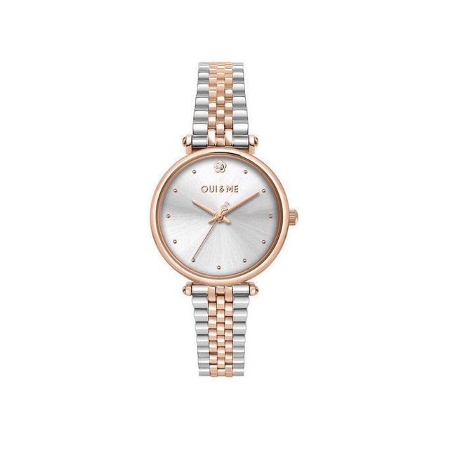 Oui & Me Etoile Two Tone Stainless Steel Silver Dial Quartz ME010294 Women's Watch