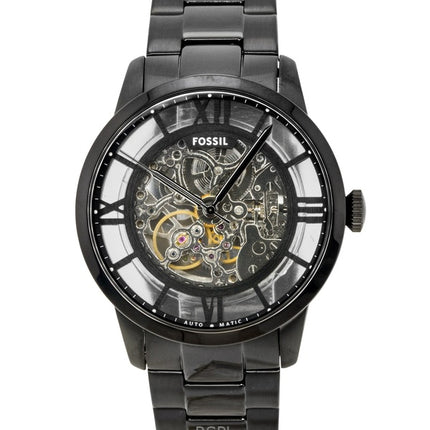 Fossil Townsman Stainless Steel Black Skeleton Dial Automatic ME3269 Men's Watch