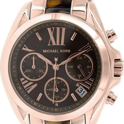Michael Kors Bradshaw Chronograph Tortoise Shell Acetate MK5944 Womens Watch