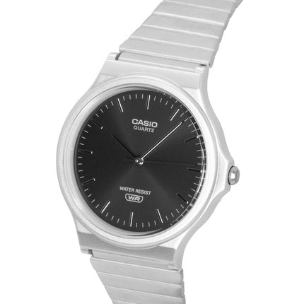Casio Analog Stainless Steel Silver Sunray Dial Quartz MQ-24DA-1A Unisex Watch