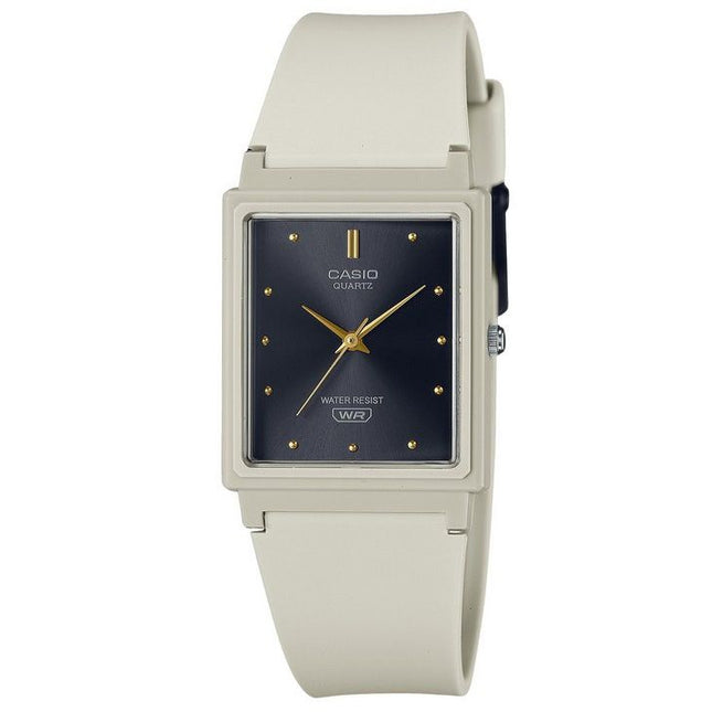 Casio POP Analog Beige Resin Strap Black Dial Quartz MQ-38UC-8A Women's Watch