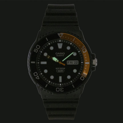 Casio Analog Resin Strap Black Dial Quartz MRW-230H-1E4V 100M Men's Watch