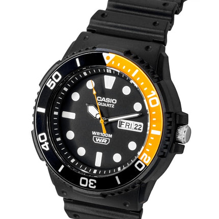 Casio Analog Resin Strap Black Dial Quartz MRW-230H-1E4V 100M Men's Watch