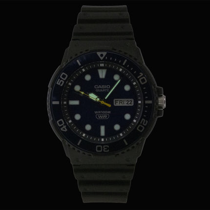 Casio Analog Resin Strap Blue Dial Quartz MRW-230H-2EV 100M Men's Watch
