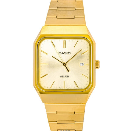 Casio Standard Analog Stainless Steel Gold Dial Quartz MTP-B185G-9AV Men's Watch