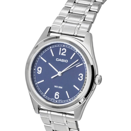 Casio Standard Analog Stainless Steel Navy Blue Dial Quartz MTP-B210D-2A2V Men's Watch