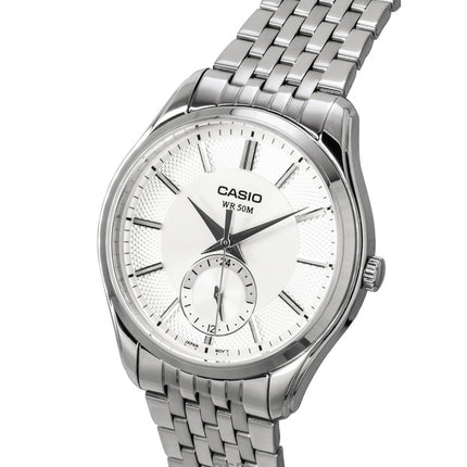 Casio Analog Stainless Steel Silver Dial Quartz MTP-B315D-7AV Men's Watch