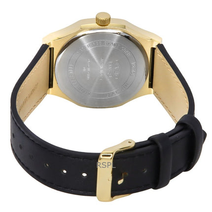 Casio Standard Analog Leather Strap Black Dial Quartz MTP-E735GL-1AV Men's Watch