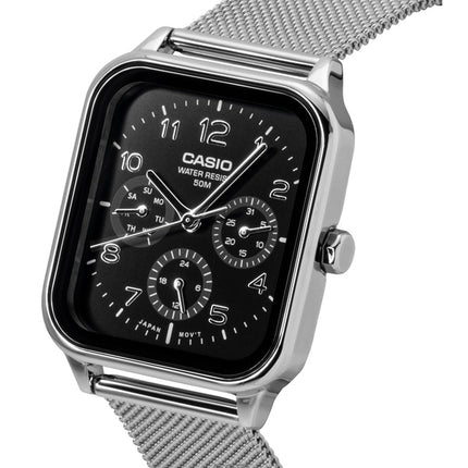 Casio Standard Analog Stainless Steel Black Dial Quartz MTP-M306M-1AV Men's Watch