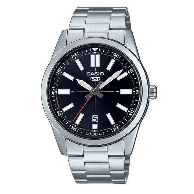 Casio Classic Analog Black Dial MTP-VD02D-1E MTPVD02D-1 Men's Watch