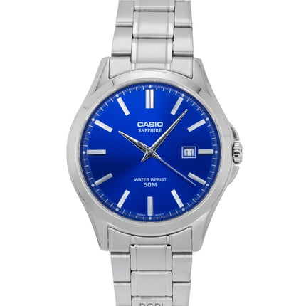 Casio Standard Analog Stainless Steel Blue Dial Quartz MTS-115D-2A1V Men's Watch