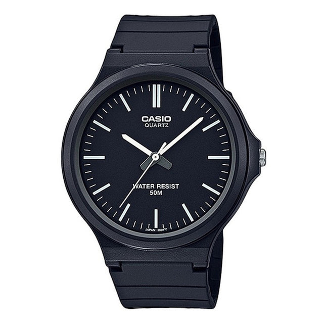 Casio Youth Analog Resin Strap Black Dial Quartz MW-240-1EV Men's Watch