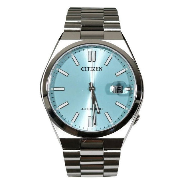 Citizen Tsuyosa Stainless Steel Ice Blue Dial Automatic NJ0151-88M 100M Mens Watch
