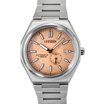 Citizen Zenshin Super Titanium Orange Dial Automatic NJ0180-80Z 100M Men's Watch