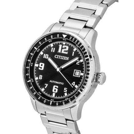 Citizen Urban Military Stainless Steel Black Dial Automatic NJ0190-51E 100M Men's Watch