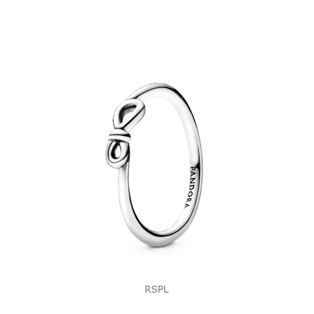 Pandora Infinity Knot Ring With White Sterling Silver P-198898C00-54 For Women