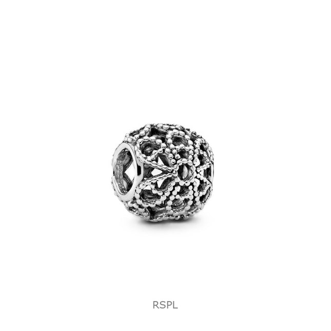 Pandora Openwork Flower Charm With Clear Beads P-791282 For Women