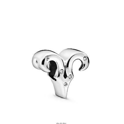 Pandora Sparkling Aries Zodiac Charm With Clear Cubic Zirconia P-798416C01 For Women