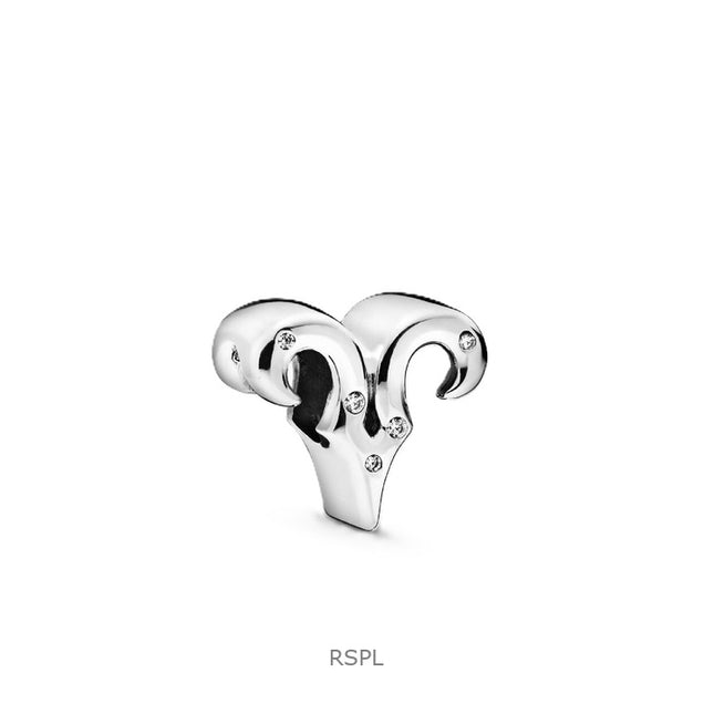 Pandora Sparkling Aries Zodiac Charm With Clear Cubic Zirconia P-798416C01 For Women