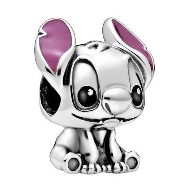 Pandora Disney Lilo And Stitch Silver Charm With Black And Purple Enamel 798844C01 For Women