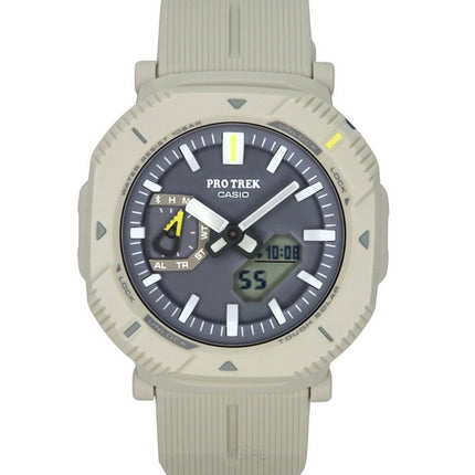 Casio Pro Trek Analog Digital Smartphone Link Resin Strap Gray Dial Tough Solar PRJ-B001-7 100M Men's Watch