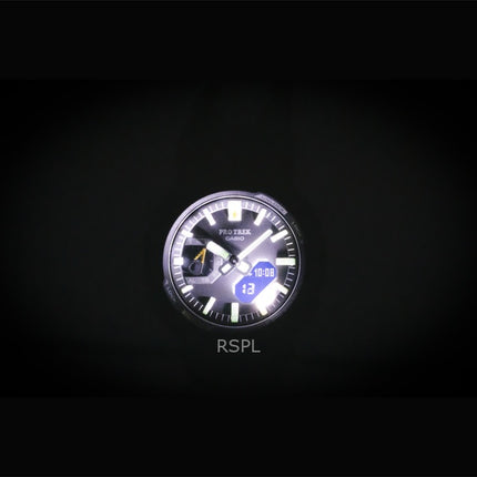 Casio Pro Trek Analog Digital Smartphone Link Fabric Strap Black Dial Solar PRJ-B001B-1 100M Men's Watch