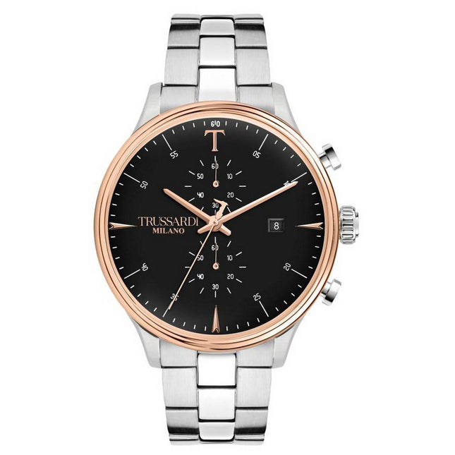 Trussardi T-Complicity Chronograph Black Dial Stainless Steel Quartz R2473630002 Mens Watch