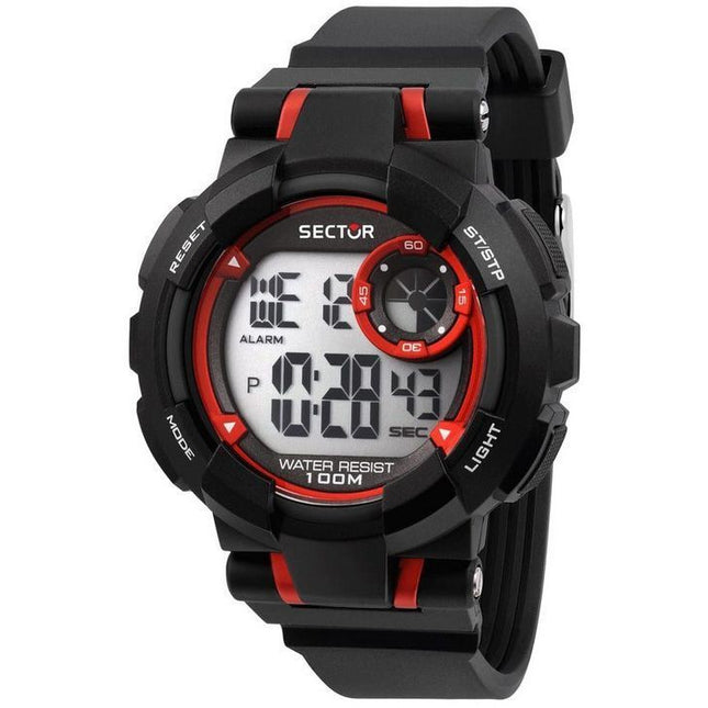 Sector Ex-36 Digital Black Polyurethane Strap Quartz R3251283001 100M Mens Watch