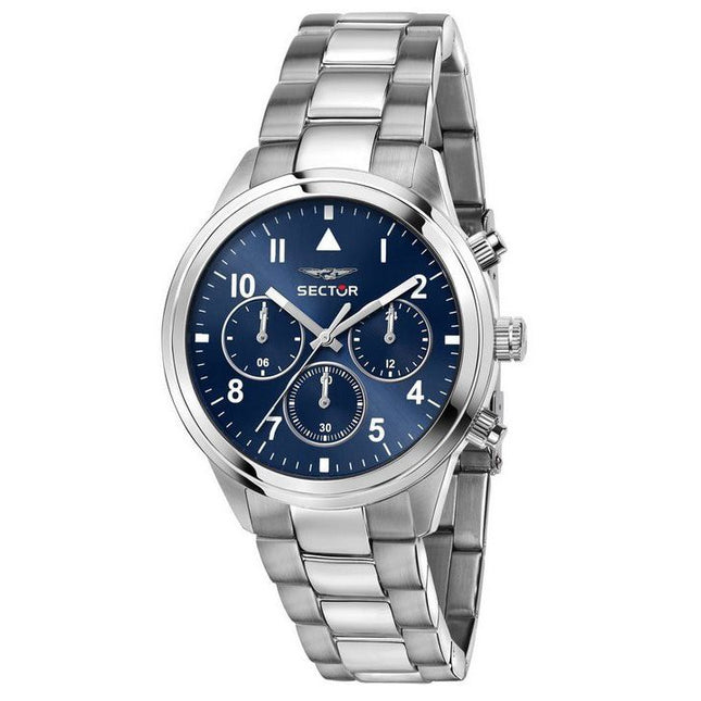 Sector 670 Dual Time Multifunction Stainless Steel Blue Dial Quartz R3253540012 Unisex Watch