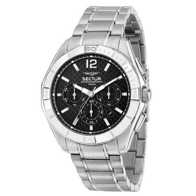 Sector 790 Chronograph Stainless Steel Black Dial Quartz R3273636003 100M Mens Watch