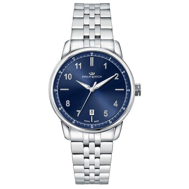 Philip Watch Anniversary Stainless Steel Blue Dial Quartz R8253150010 100M Mens Watch