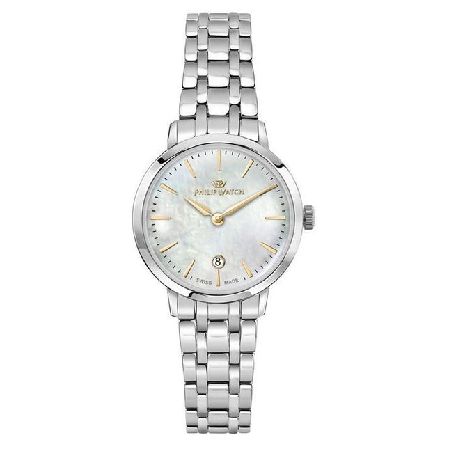 Philip Watch Audrey Stainless Steel Mother Of Pearl Dial Quartz R8253150513 Womens Watch