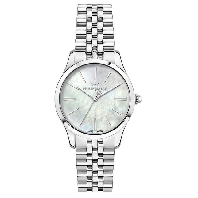 Philip Watch Grace Stainless Steel Mother Of Pearl Dial Quartz R8253208517 100M Womens Watch