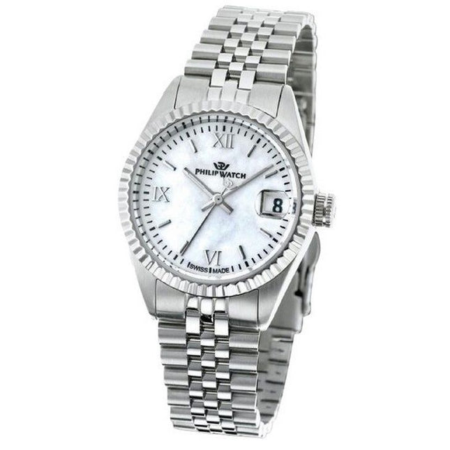 Philip Watch Caribe Urban Stainless Steel White Dial Quartz R8253597592 100M Womens Watch