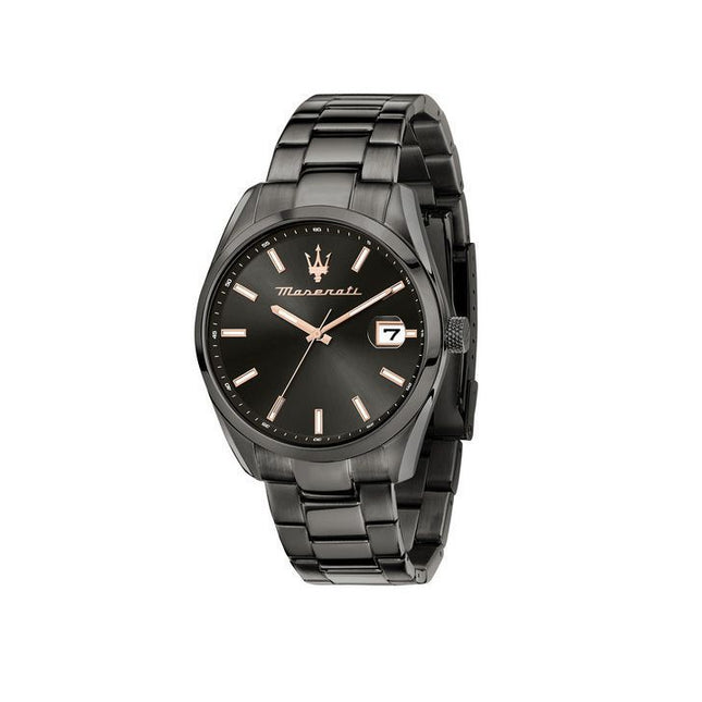 Maserati Attrazione Stainless Steel Black Dial Quartz R8853151015 Men's Watch