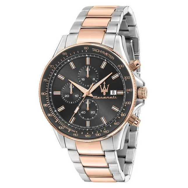 Maserati Sfida Chronograph Brown Dial Quartz R8873640014 100M Men's Watch