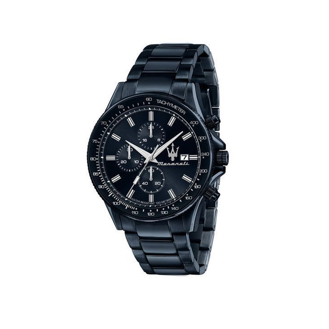 Maserati Sfida Sport Chronograph Stainless Steel Blue Dial Quartz R8873640023 100M Men's Watch