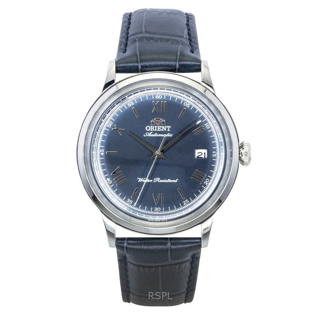 Orient Bambino Classic Leather Strap Navy Blue Dial Automatic RA-AC0024L Men's Watch
