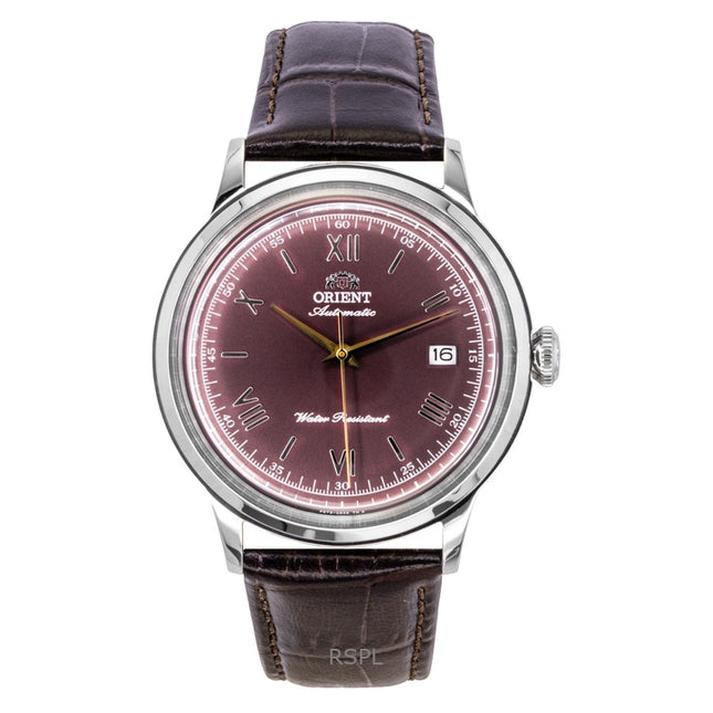 Orient Classic Leather Strap Bordeaux Dial Automatic RA-AC0026R Men's Watch