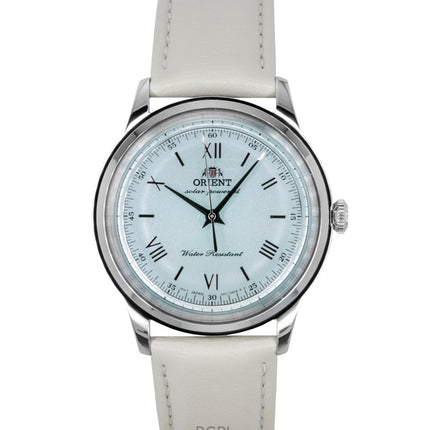 Orient Bambino Leather Strap Pale Green Dial Solar RA-WK0002E Men's Watch