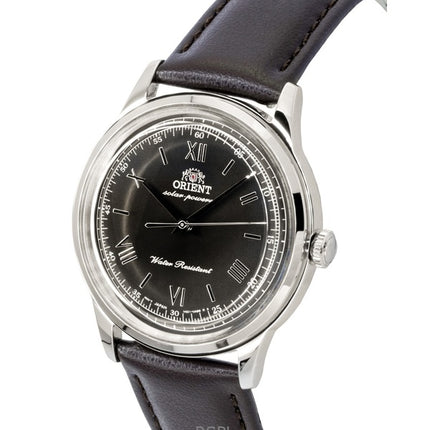 Orient Bambino Leather Strap Black Dial Solar RA-WK0004L Men's Watch